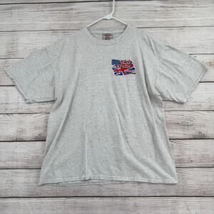 Vintage 90s Ringo Starr and His All Starr Band T-Shirt Mens XL Gray Rock